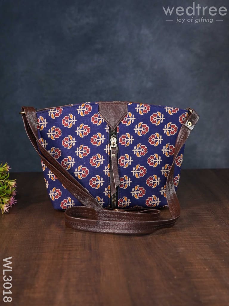 Printed Fabric Sling Bag