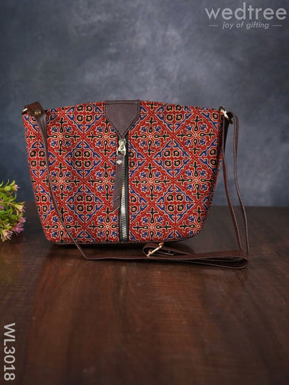 Printed Fabric Sling Bag