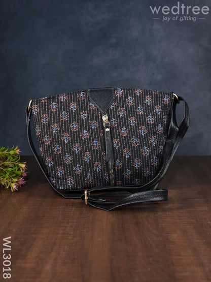 Printed Fabric Sling Bag