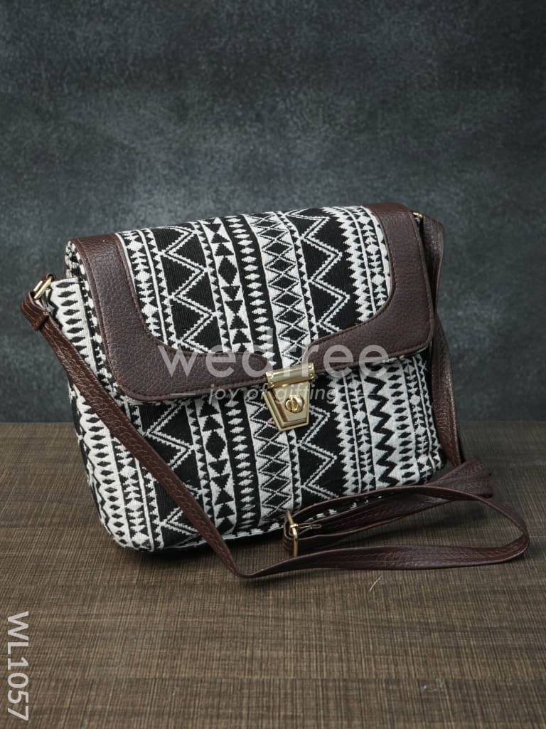 Printed Jacquard Sling Bag (Assorted)