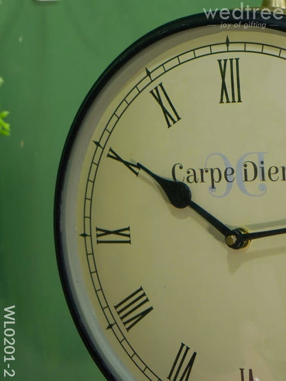 Railway clocks - Brass antique with floral design