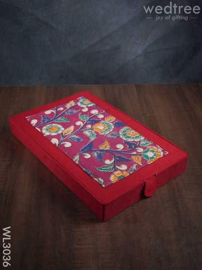 Raw Silk with Kalamkari Jewel Box