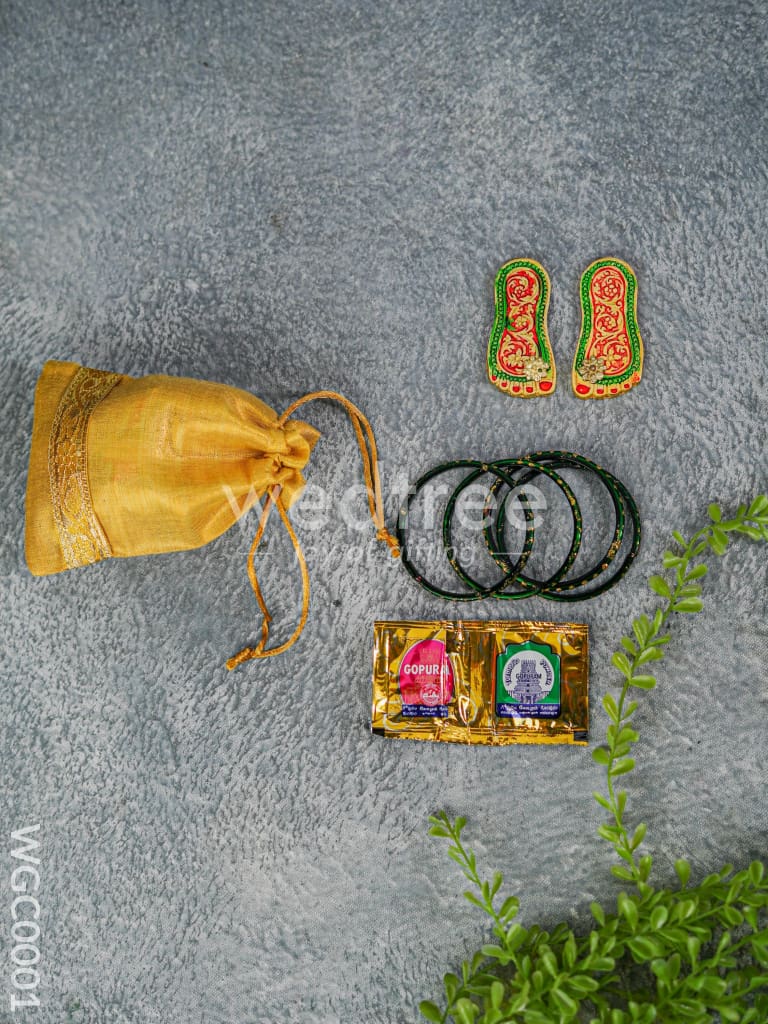 Return Gift Combo with String Bag & Paduka - WGC0001