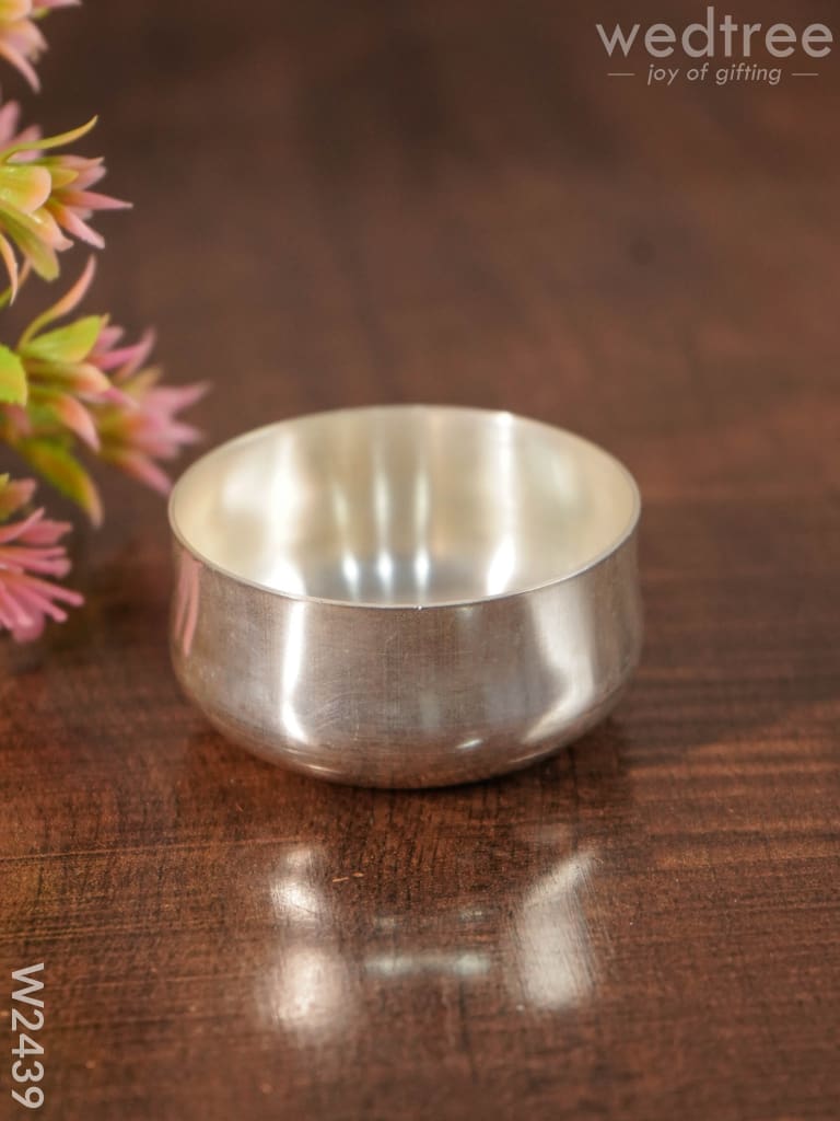 Silver coated bowl small