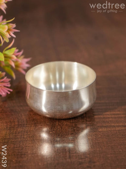 Silver coated bowl small