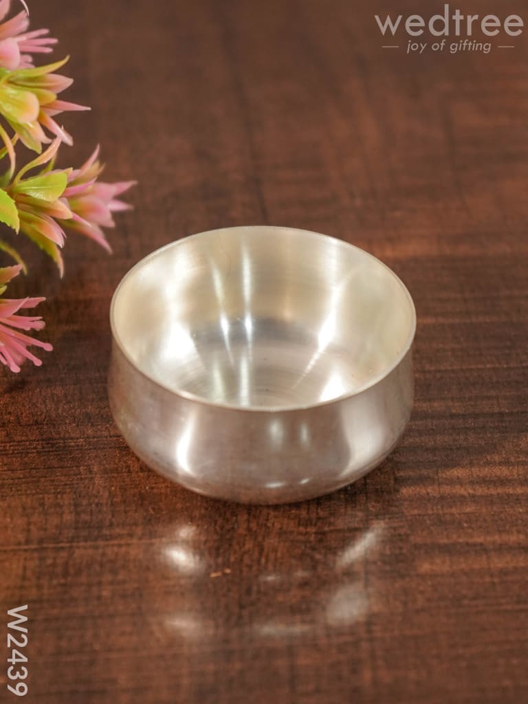 Silver coated bowl small