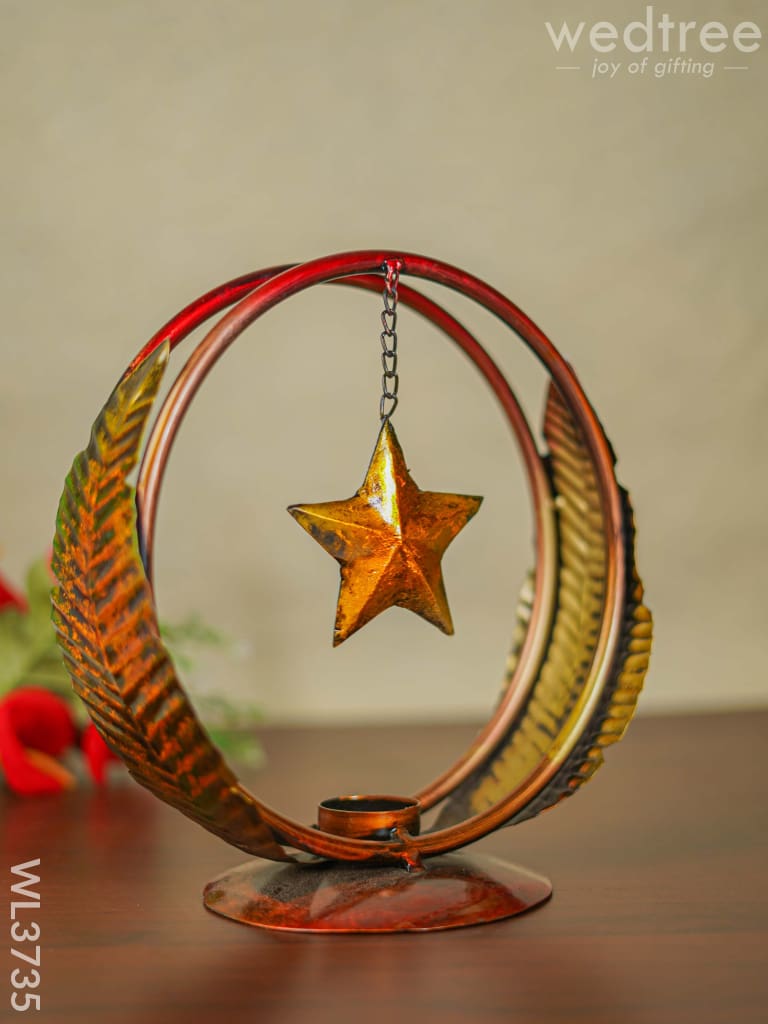 Star in Ring T Light Holder