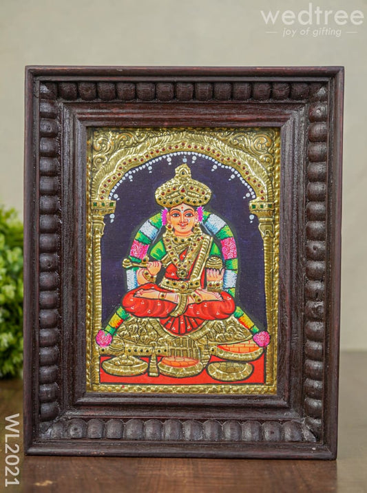 Tanjore Painting Annapoorani - Flat (Gold foil) - 8x6