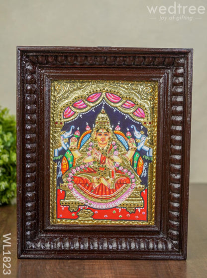 Tanjore Painting - Gajalakshmi - Flat (Gold Foil) - 8x6