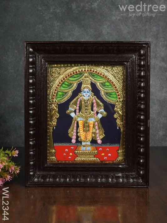 Tanjore painting Panduranga - Flat (Gold foil) - 10x8