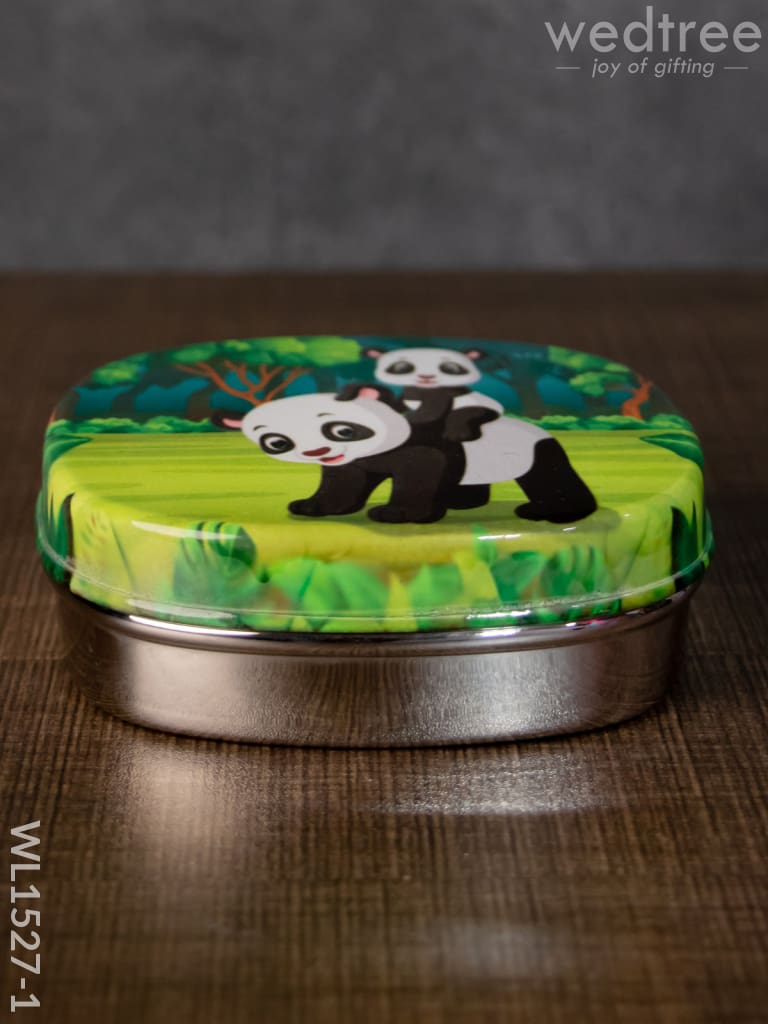 Tiffin Box with Cartoon Engraved - (4.5in X 1in)