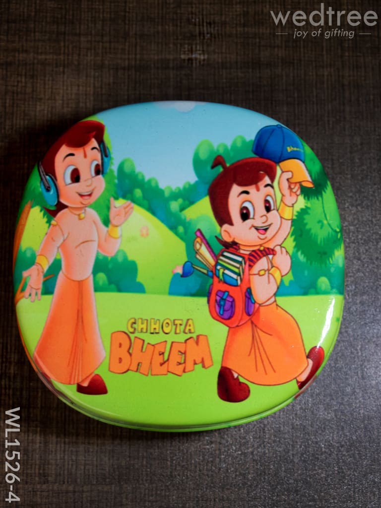 Tiffin Box with Cartoon Engraved - (5in X 1.5in)