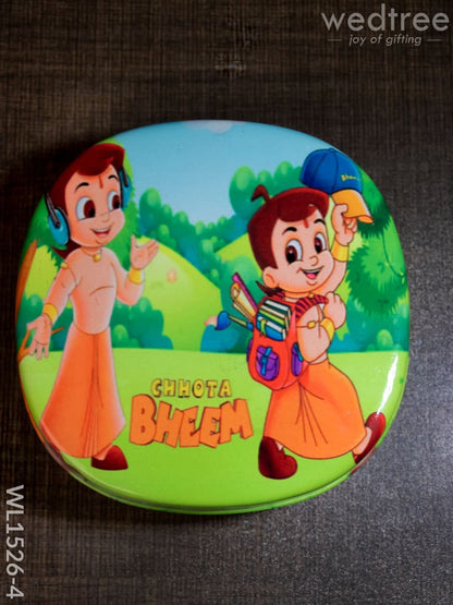 Tiffin Box with Cartoon Engraved - (5in X 1.5in)