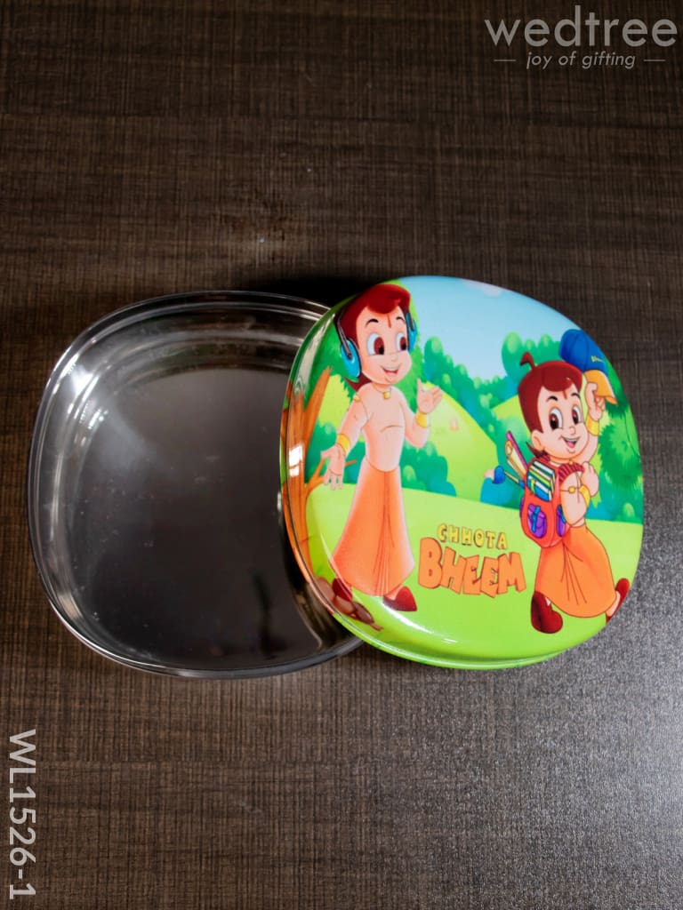 Tiffin Box with Cartoon Engraved - (5in X 1.5in)