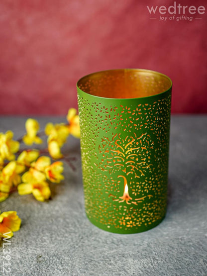 Votive with Tree Engraving