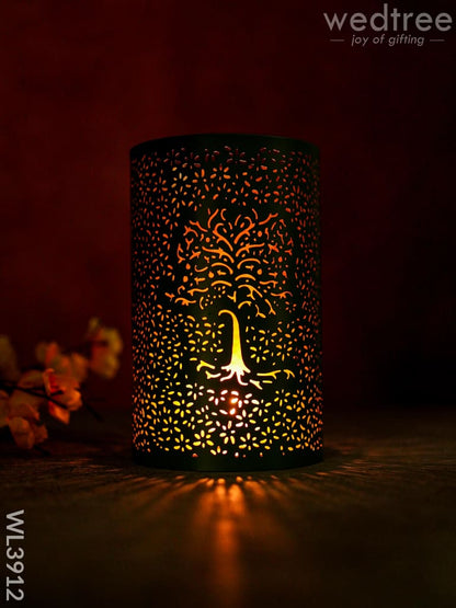 Votive with Tree Engraving