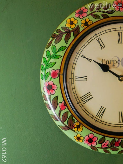 Wall clocks -Hand painted with floral design (12 inches)