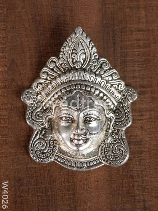 White metal durga/amman face