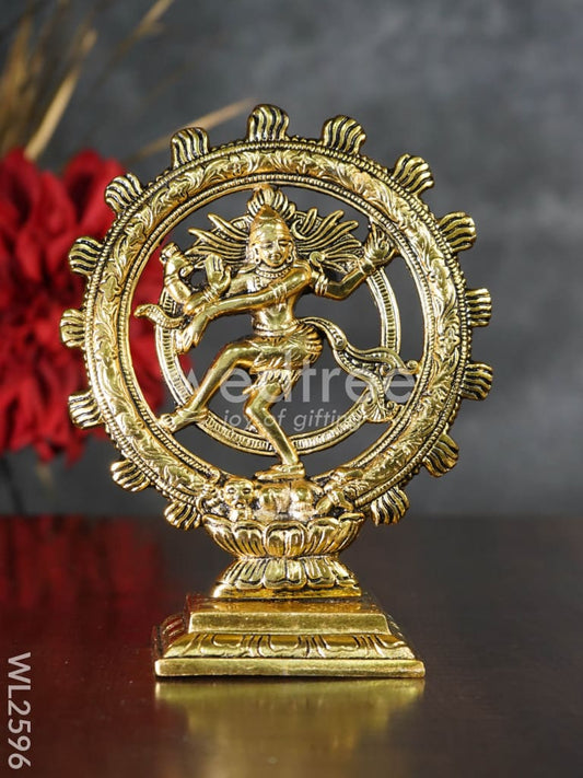 White Metal Lord Natraja - 8 inch