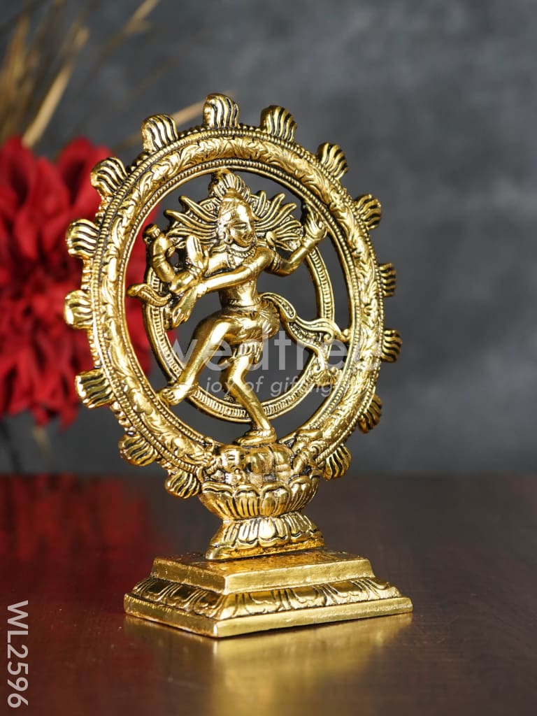 White Metal Lord Natraja - 8 inch