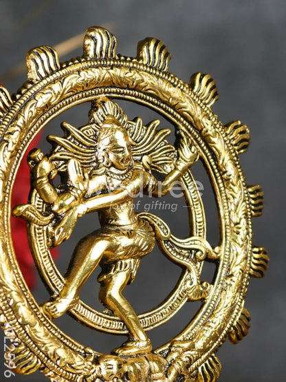 White Metal Lord Natraja - 8 inch