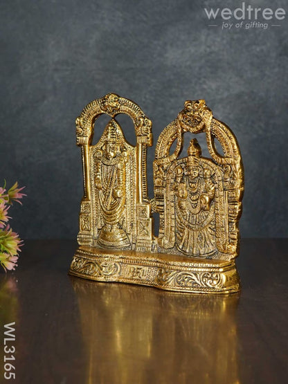 White Metal Tirupati Balaji and Padmavathi Thayar