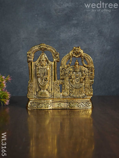 White Metal Tirupati Balaji and Padmavathi Thayar