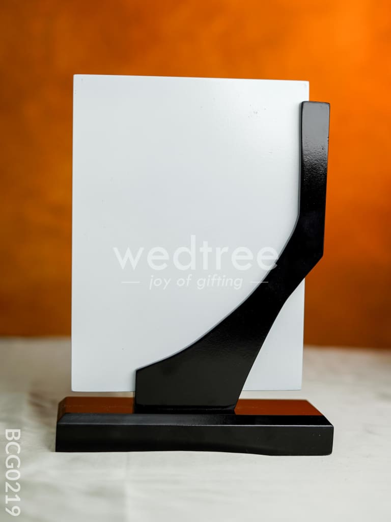 Wooden Black & White Momento - 9.5 inch