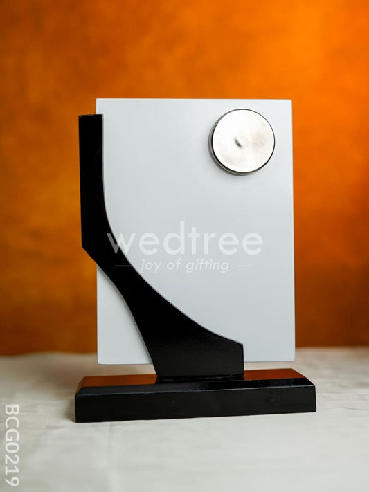 Wooden Black & White Momento - 9.5 inch