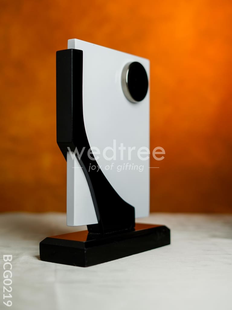 Wooden Black & White Momento - 9.5 inch