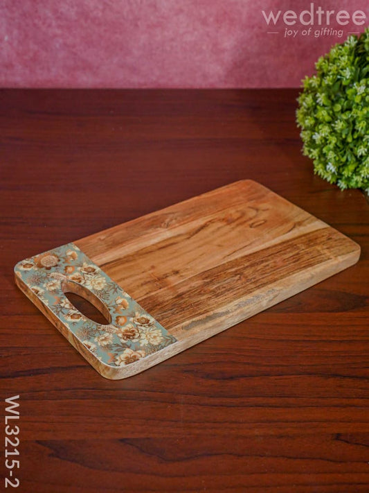 Wooden Chopping Board with Cut Handle