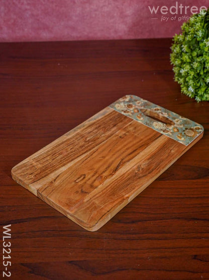 Wooden Chopping Board with Cut Handle