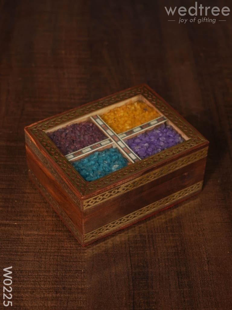 Wooden Gem Stone Box - 3X4