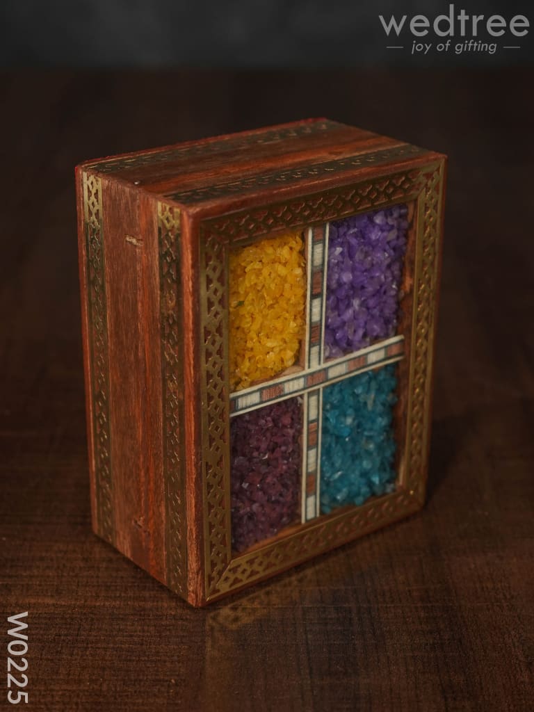 Wooden Gem Stone Box - 3X4