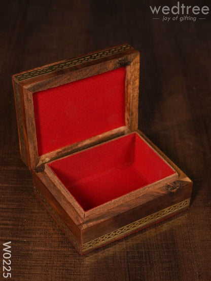 Wooden Gem Stone Box - 3X4