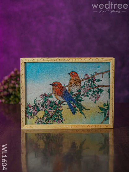 Wooden Hand Painted Jewel Box - (8.5 X 6.5)