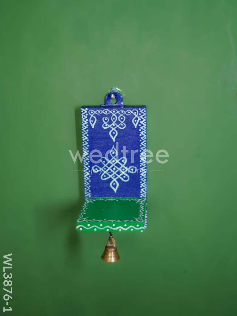 Wooden Handpainted Wall Hanging Diya Stand