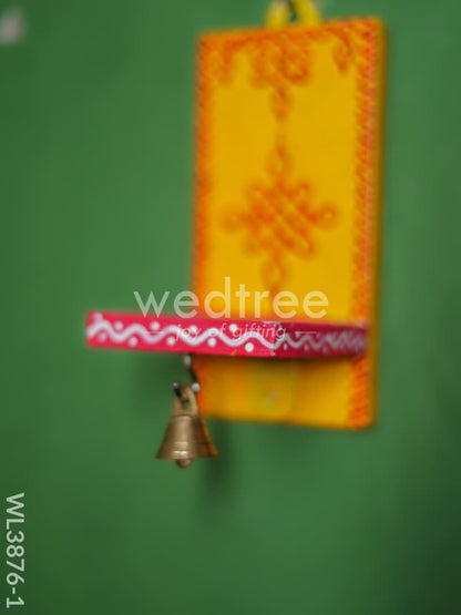 Wooden Handpainted Wall Hanging Diya Stand