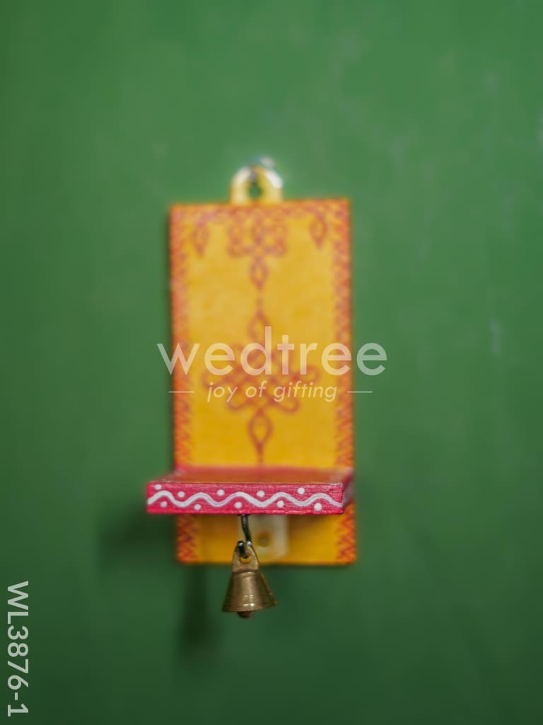 Wooden Handpainted Wall Hanging Diya Stand