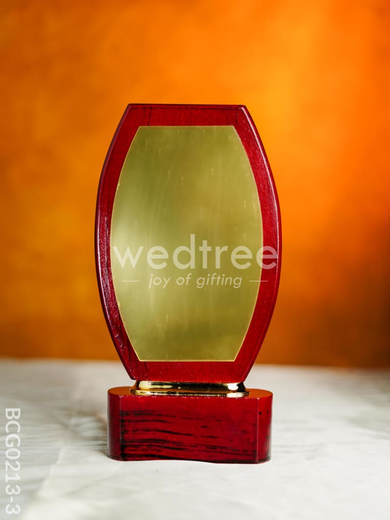 Wooden Trophy with Branding Space