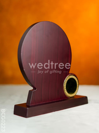 Wooden Trophy with Stand - 10 inch