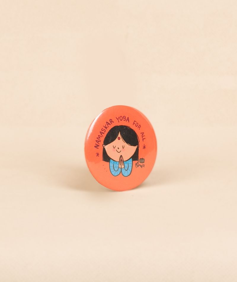 Namaskar Yoga For All - Pin Badge