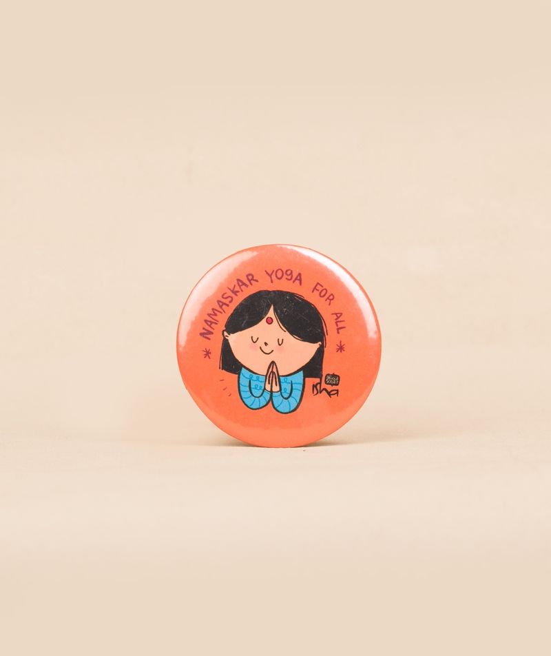 Namaskar Yoga For All - Pin Badge