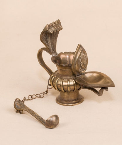 Linga Bhairavi Lamp with Spoon