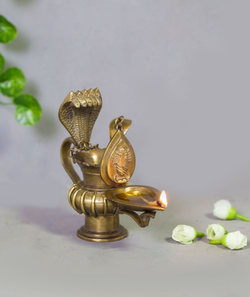 Linga Bhairavi Lamp with Spoon