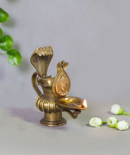 Linga Bhairavi Lamp with Spoon