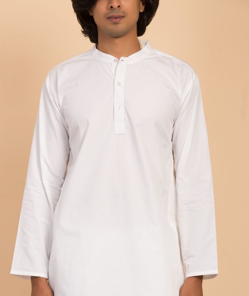 Mens Organic Cotton Sadhana Kurta - White