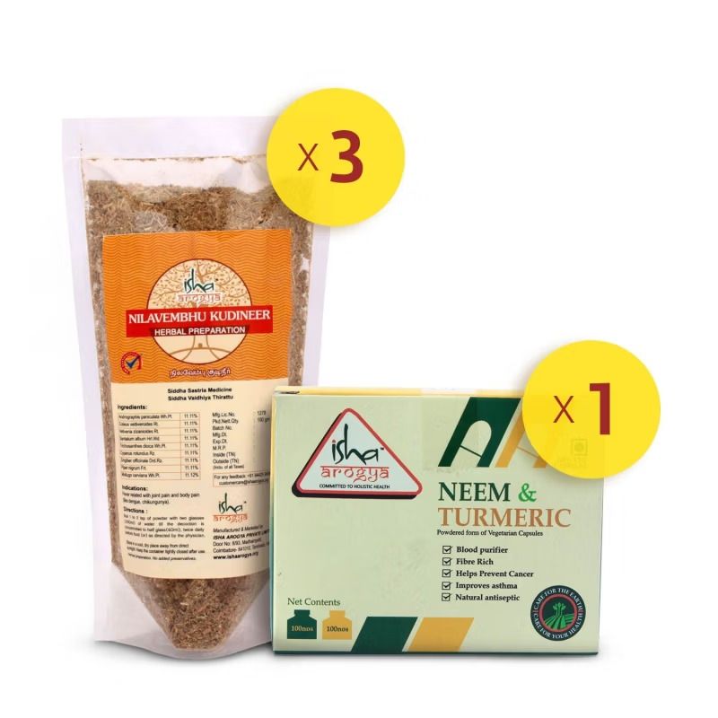 Neem Turmeric capsule, Nilavmebu Kashayam : Super Immune booster 30-day pack