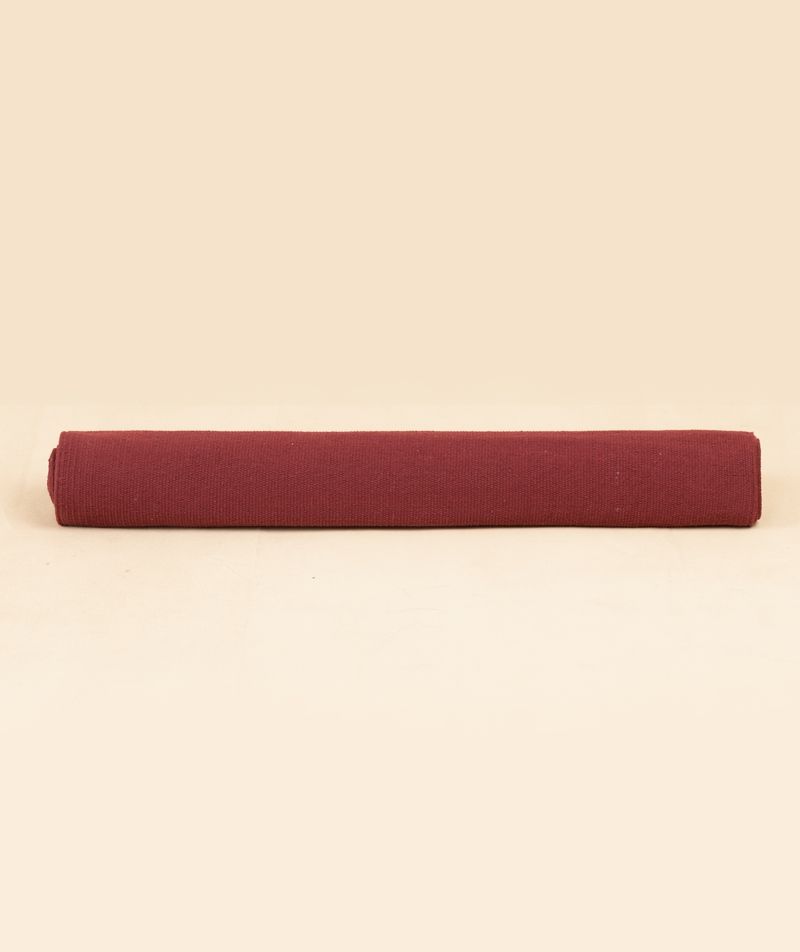 Cotton Yoga Mat Rubber Coated