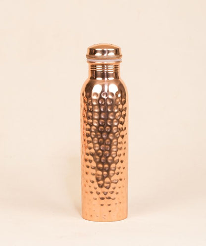 Hammered Copper Water Bottle, 950 ml